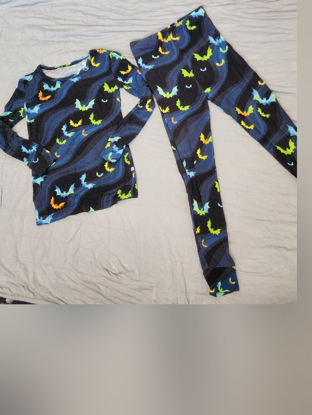 Bats Bamboo Pjs 4T